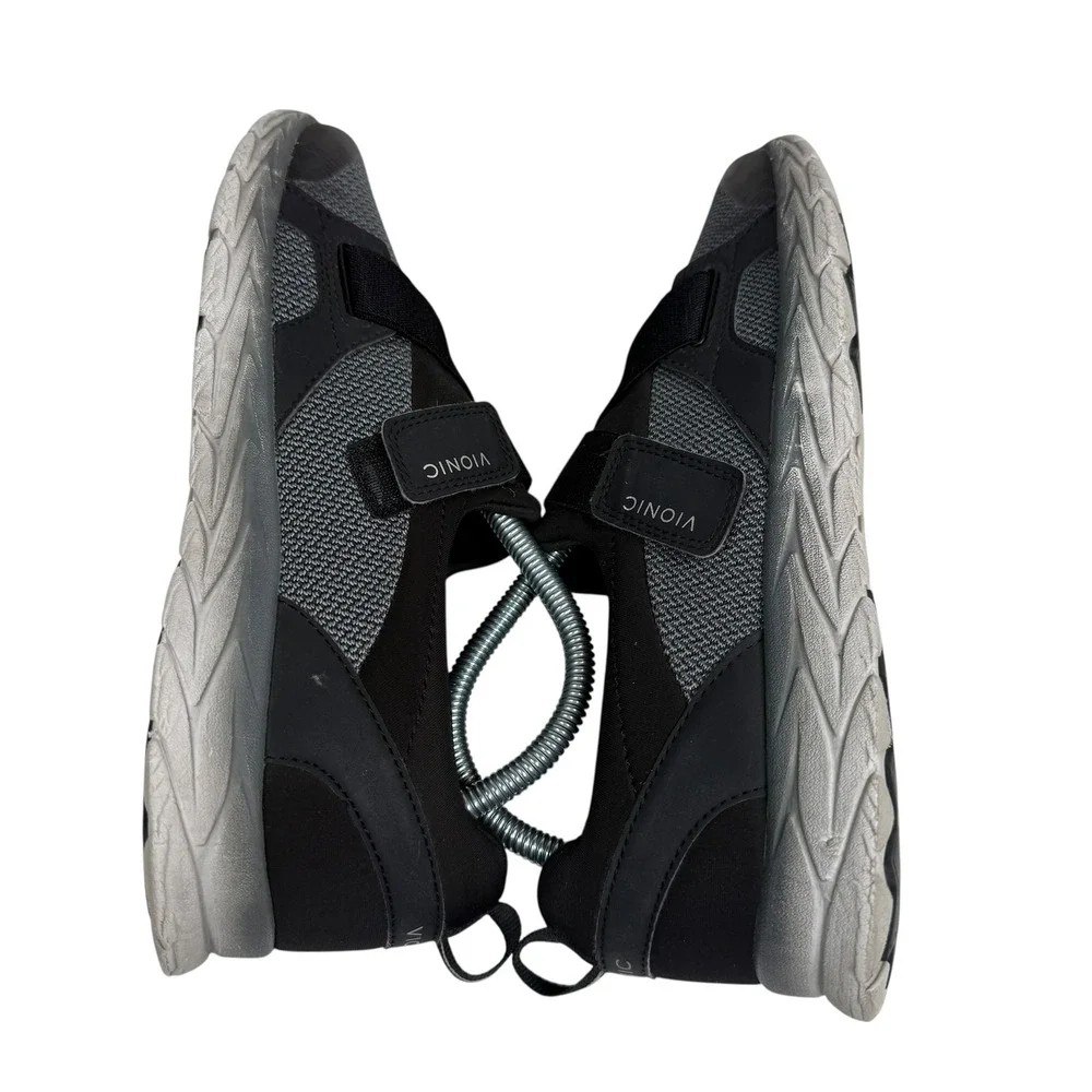 Vionic Dash Womens Black Grey Mesh Slip On Walking Sneakers ASR1449 Size‎ 9.5